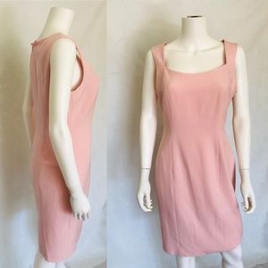 Jones Studio Sheath Work Dress Light Pink Stretch